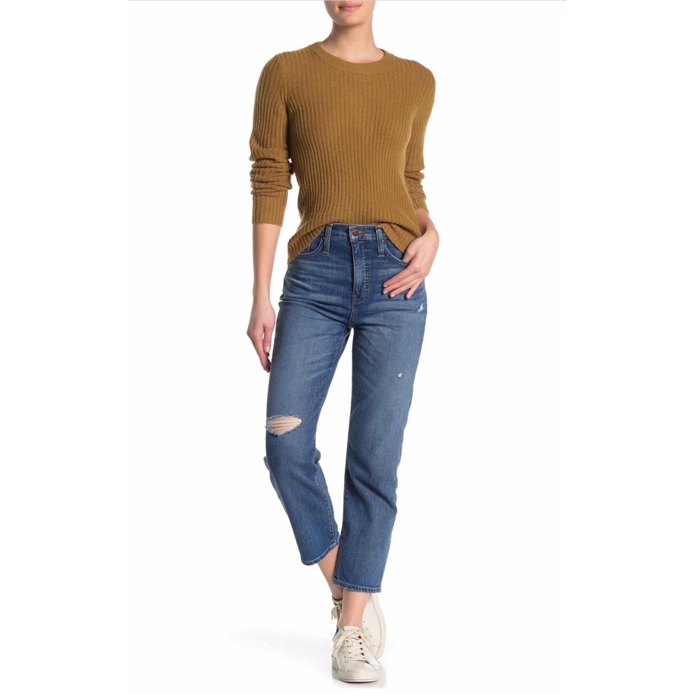 Madewell Classic Straight Distressed Jeans New 30 - Picture 2 of 12